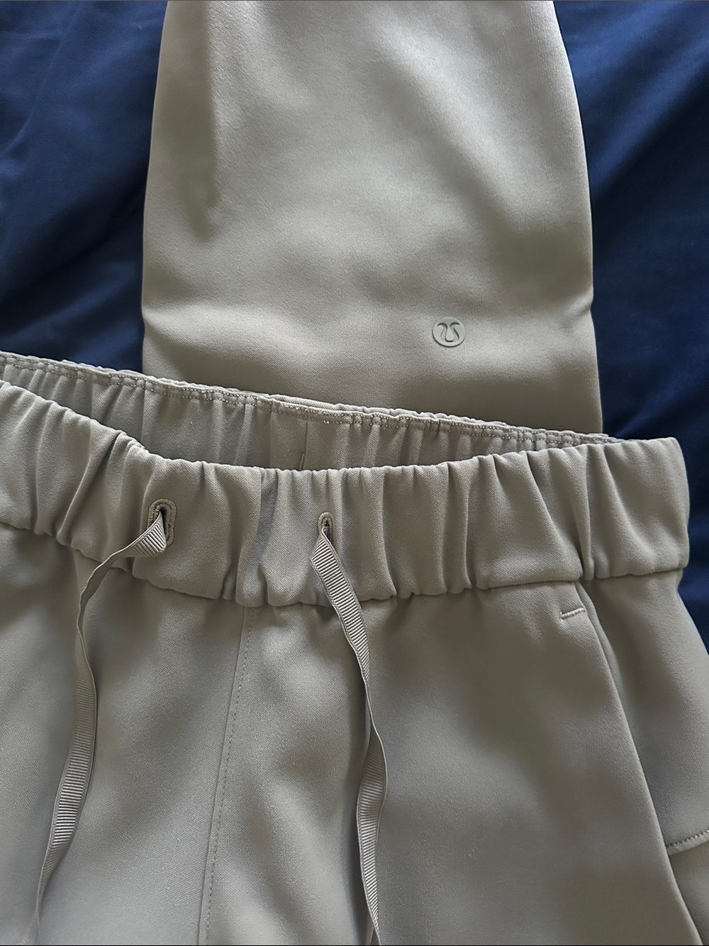 Grey Drawstring Joggers - Picture 2 of 3